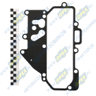 5362.1013682-10 Прокладка (сталь) С/Ф 242х165; 2отв.ф8/11отв.ф12/1отв.ф15 сервисного модуля дв. ЯМЗ-5362 (для ЛиАЗ с АКПП) ПК Композит